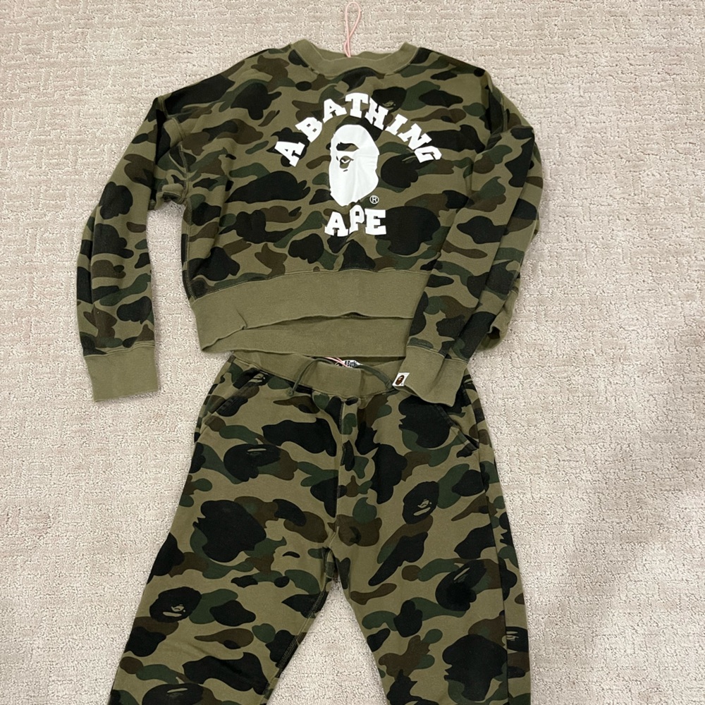 Bape Camo Sweatshirt and Joggers Set